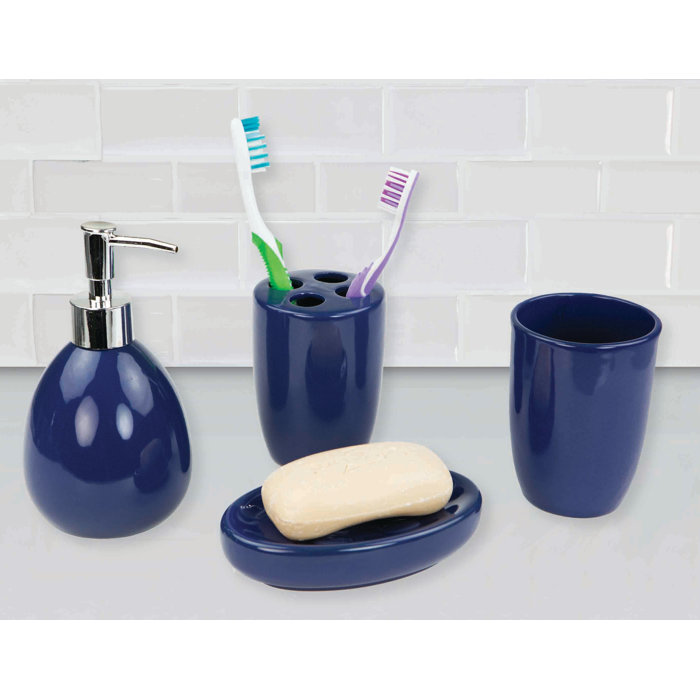 Wayfair Basics® Bath Accessory 4 Piece Bathroom Accessory Set & Reviews Wayfair
